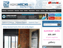 Tablet Screenshot of homehacks.com